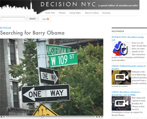 Decision NYC, a special edition of Columbia Journalist, the online journal of the Graduate School of Journalism.