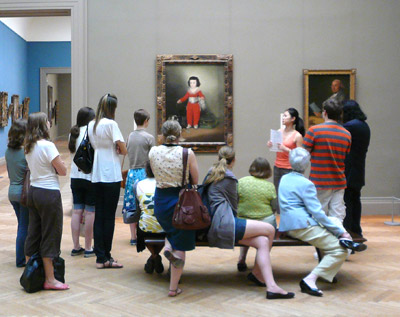 Art history class at The Met