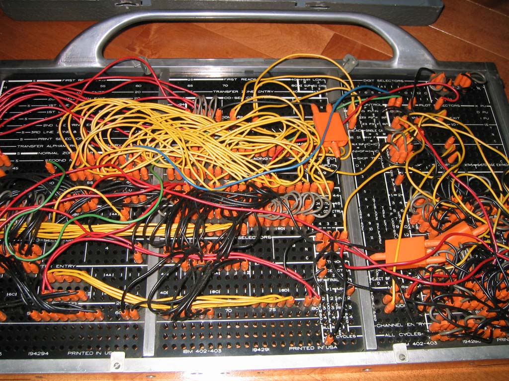 IBM 402 plugboard