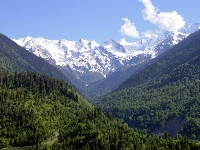 The Caucasus mountains, seen from Svaneti, Georgia
