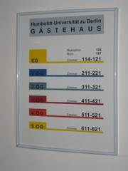 Plan des G&auml;stehauses