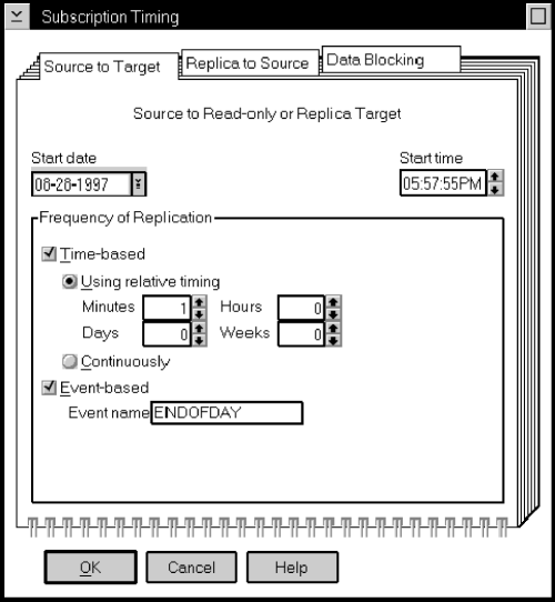The Subscription Timing notebook