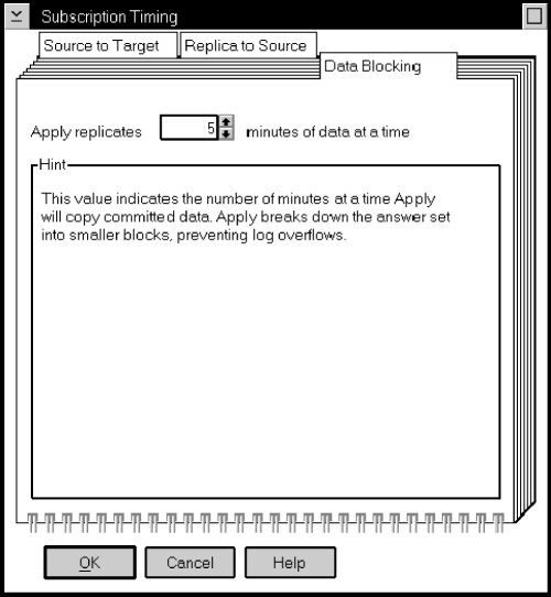 The Data Blocking page