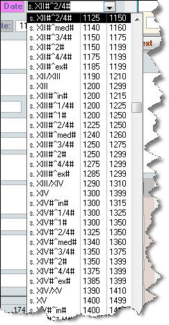 3.3.4.2 Date of Origin Roman to Arabic Numerals