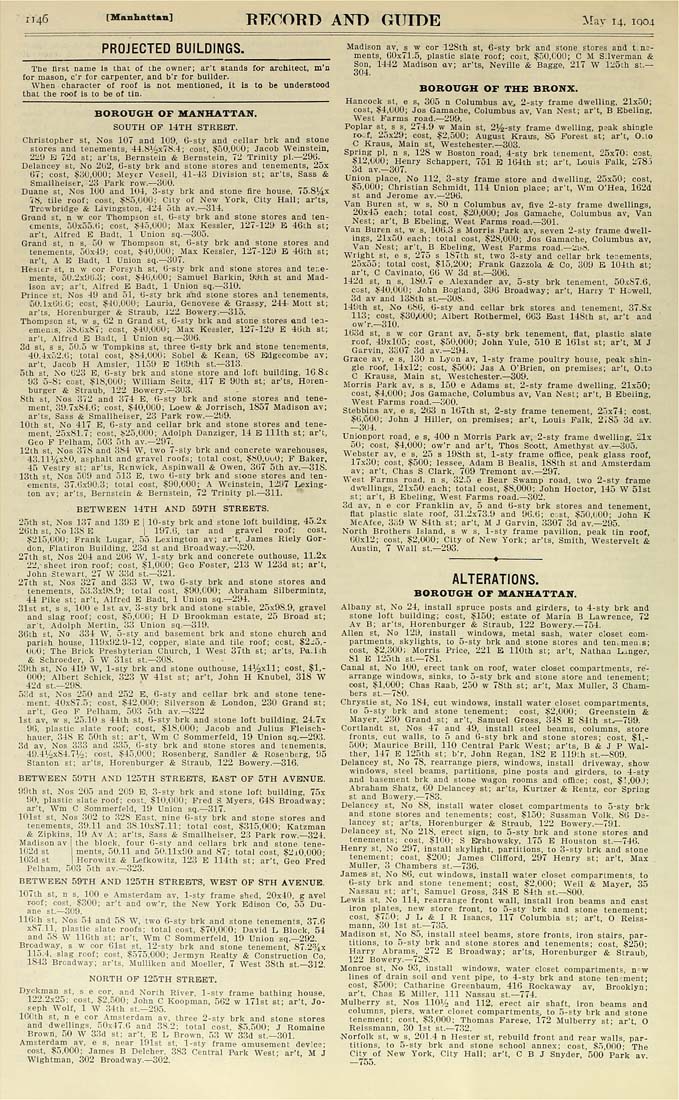 The Real Estate Record Document View Real estate record and builders