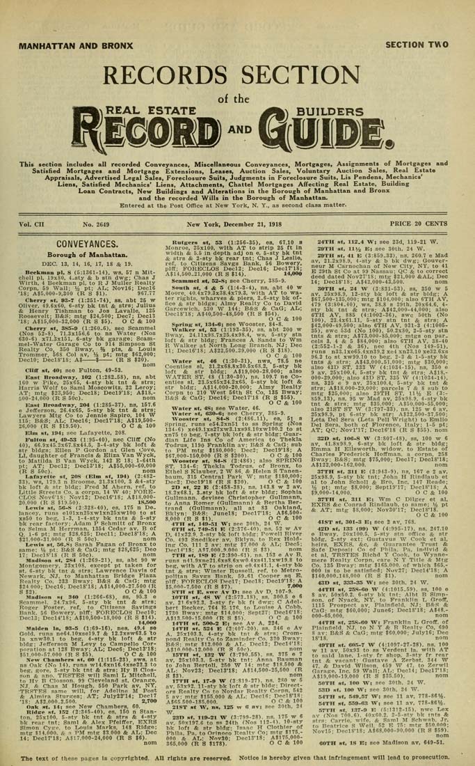 Real Estate Record page image for page ldpd_7031148_062_00000291