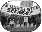 Civil-rights demonstrators in Universal Newsreel, "The Selma Story: President Seeks End to Civil Strife" (1965).